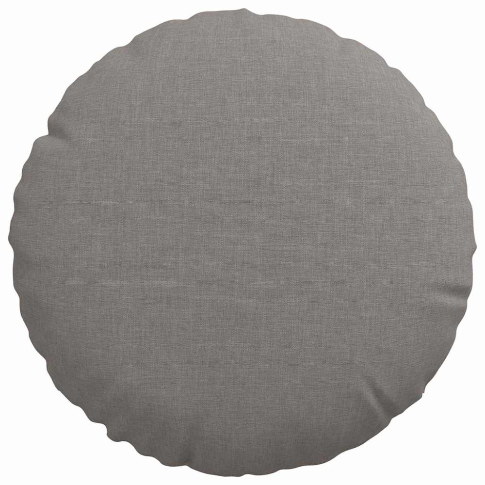 Produktbild för Sittkuddar 2 pcs Taupe Ø30 x 13 cm tyg