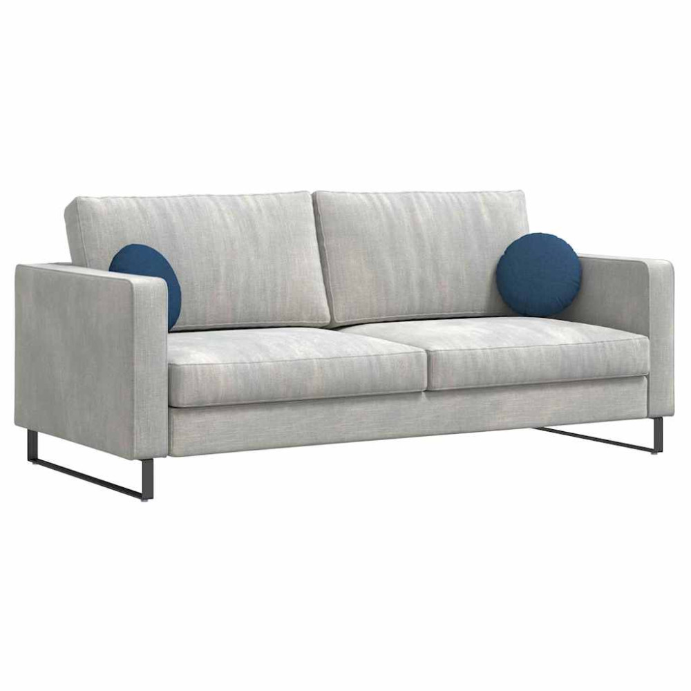 Produktbild för Sittkuddar 2 pcs Blå Ø30 x 13 cm tyg