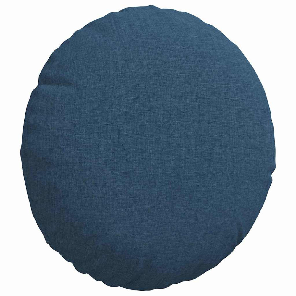 Produktbild för Sittkuddar 2 pcs Blå Ø30 x 13 cm tyg