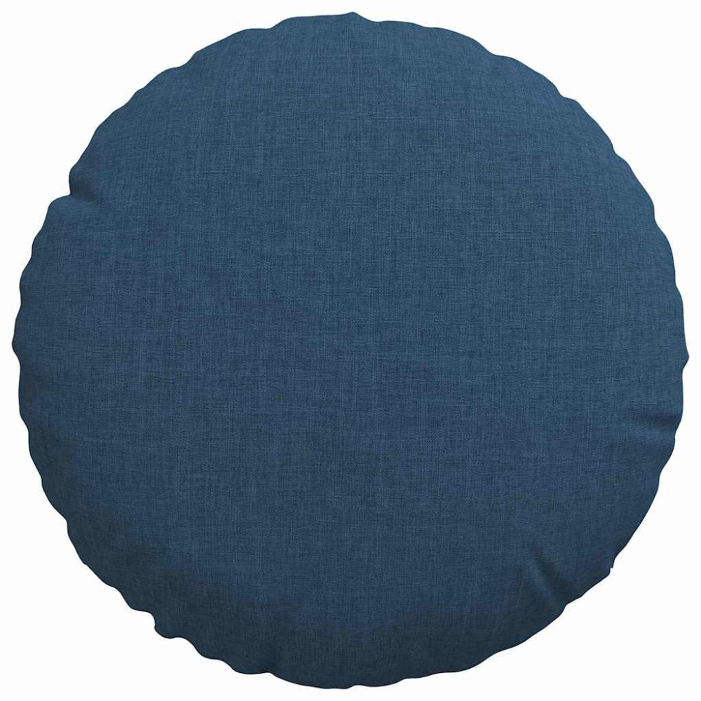 Produktbild för Sittkuddar 2 pcs Blå Ø30 x 13 cm tyg