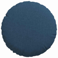 Produktbild för Sittkuddar 2 pcs Blå Ø30 x 13 cm tyg