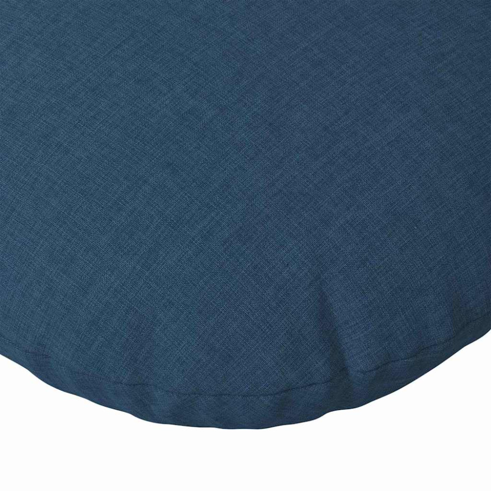 Produktbild för Sittkuddar 2 pcs Blå Ø30 x 13 cm tyg