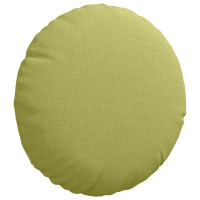 Produktbild för Sittkuddar 2 pcs Ljusgrön Ø30 x 13 cm tyg