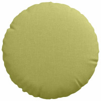 Produktbild för Sittkuddar 2 pcs Ljusgrön Ø30 x 13 cm tyg