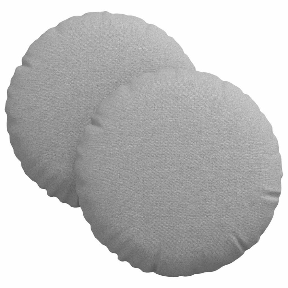Produktbild för Sittkuddar 2 pcs Moln Grå Ø30 x 13 cm tyg