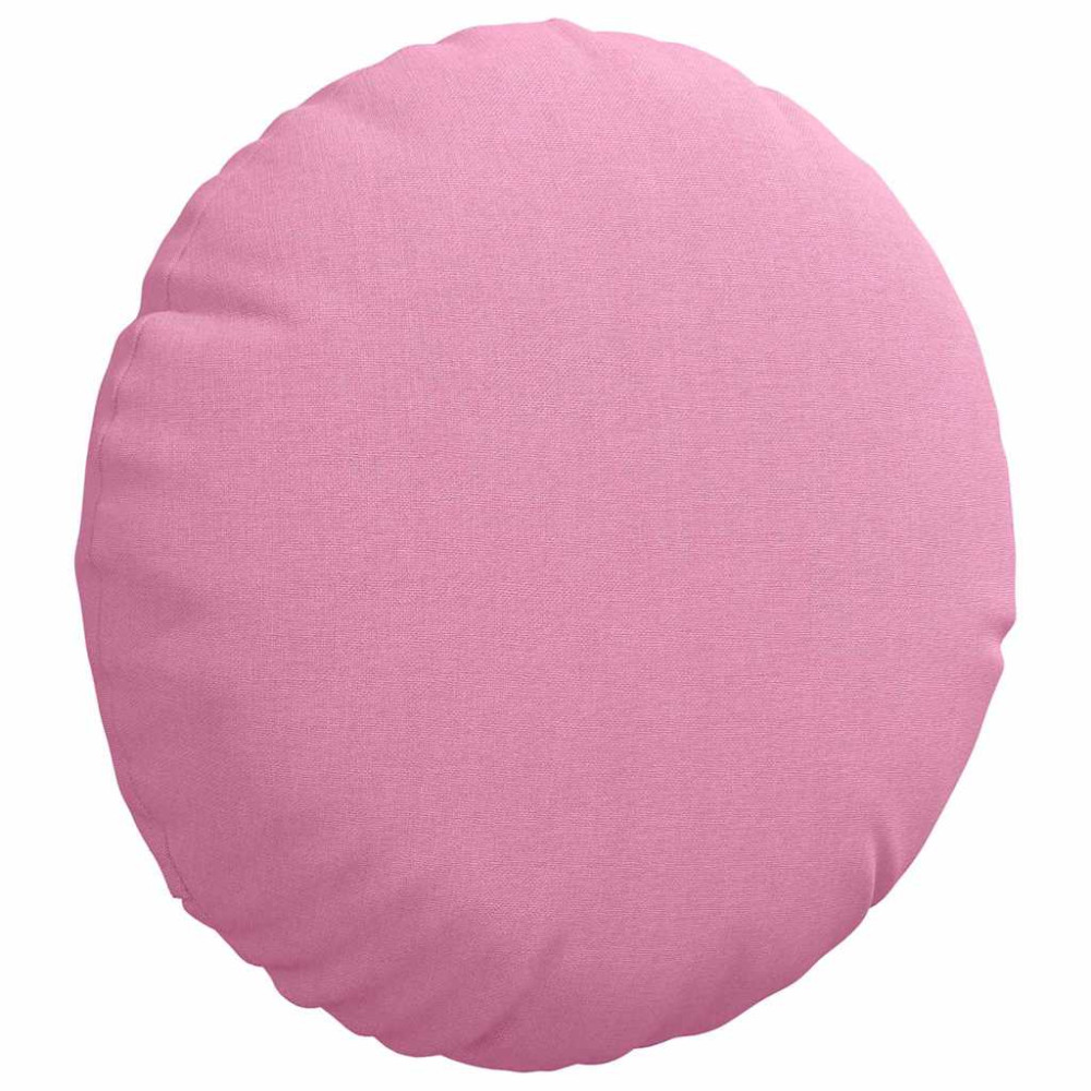 Produktbild för Sittkuddar 2 pcs Rosa Ø30 x 13 cm tyg