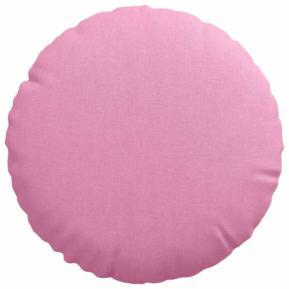 Produktbild för Sittkuddar 2 pcs Rosa Ø30 x 13 cm tyg