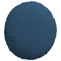 Produktbild för Sittkuddar 2 pcs Blå Ø50 x 19 cm tyg