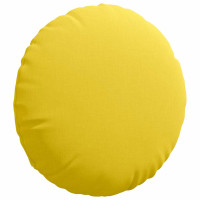 Produktbild för Sittkuddar 2 pcs Ljusgul Ø50 x 19 cm tyg