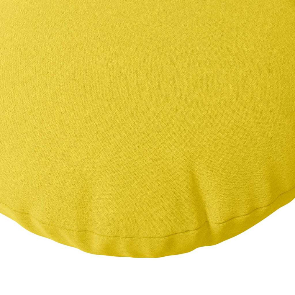 Produktbild för Sittkuddar 2 pcs Ljusgul Ø50 x 19 cm tyg