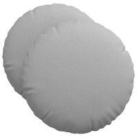 Produktbild för Sittkuddar 2 pcs Moln Grå Ø50 x 19 cm tyg