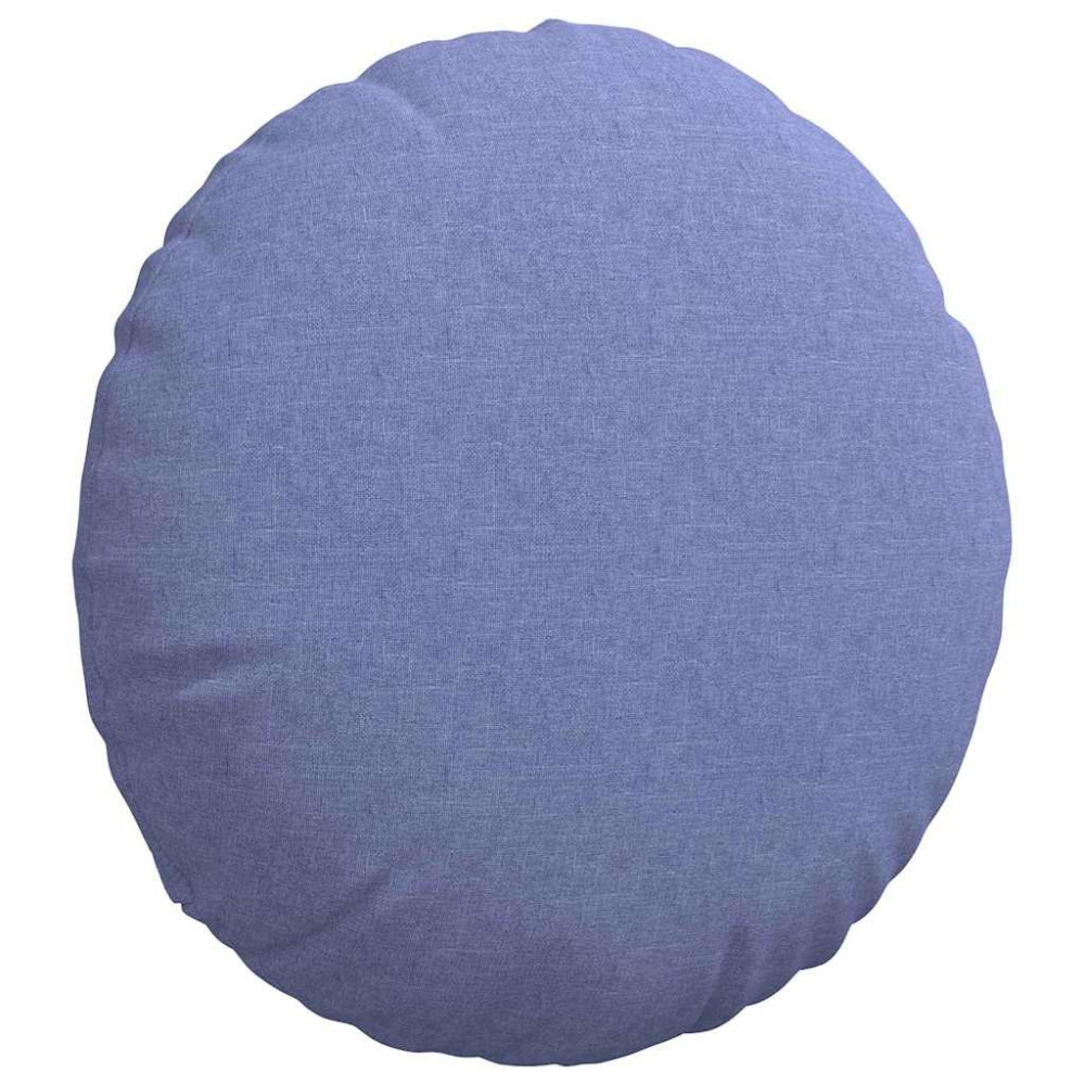 Produktbild för Sittkuddar 2 pcs Jeansblå Ø50 x 19 cm tyg