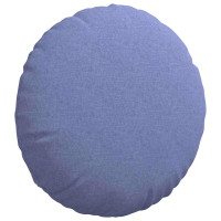 Produktbild för Sittkuddar 2 pcs Jeansblå Ø50 x 19 cm tyg