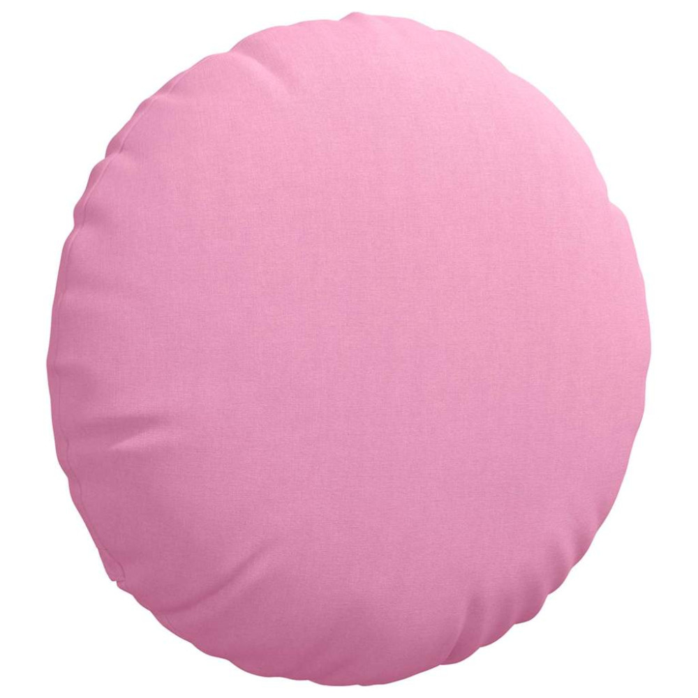 Produktbild för Sittkuddar 2 pcs Rosa Ø50 x 19 cm tyg
