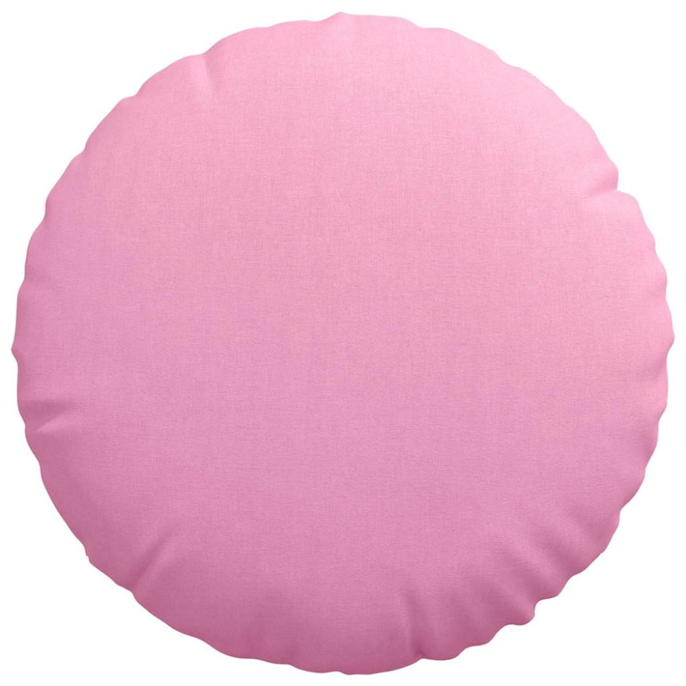 Produktbild för Sittkuddar 2 pcs Rosa Ø50 x 19 cm tyg