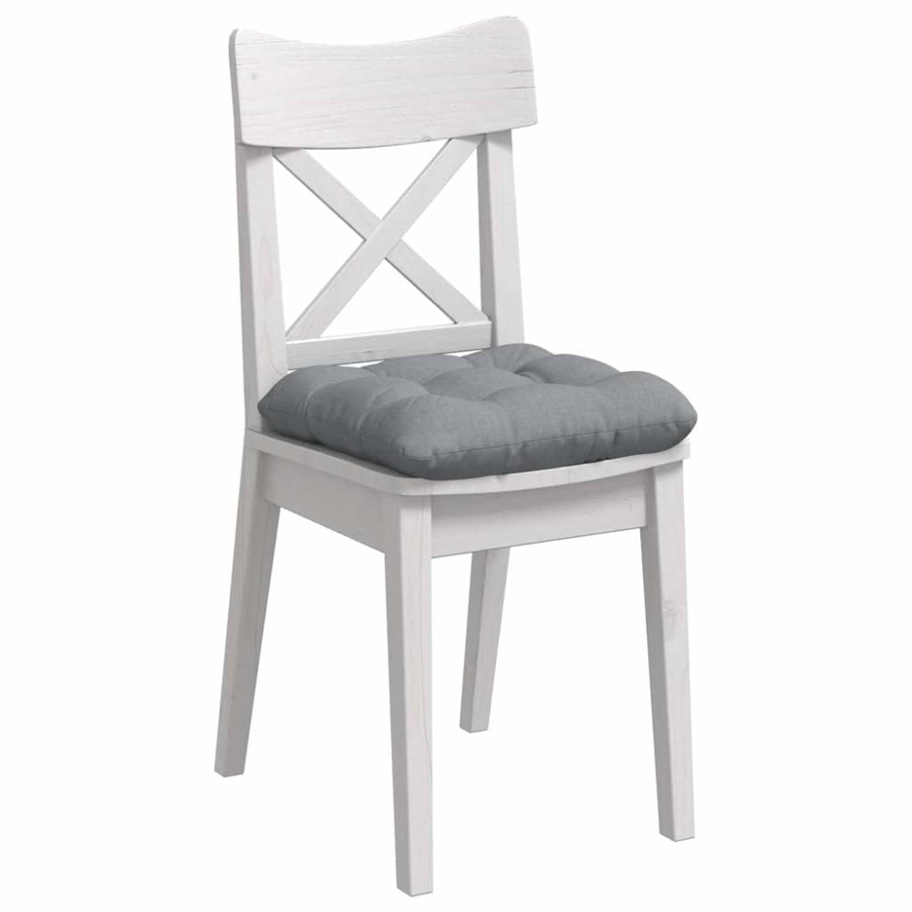 Produktbild för Sittkuddar 4 pcs Ljusgrå 45 x 45 x 12 cm tyg