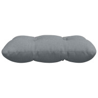 Produktbild för Sittkuddar 4 pcs Ljusgrå 45 x 45 x 12 cm tyg