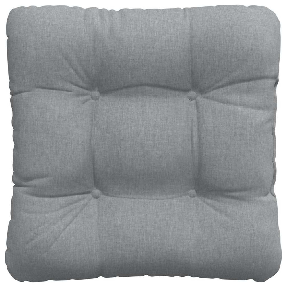 Produktbild för Sittkuddar 4 pcs Ljusgrå 45 x 45 x 12 cm tyg