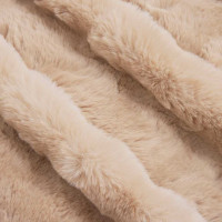 Produktbild för Halkfri filt i konstgjord kaninfäll Olite 4 pcs Beige Polyester