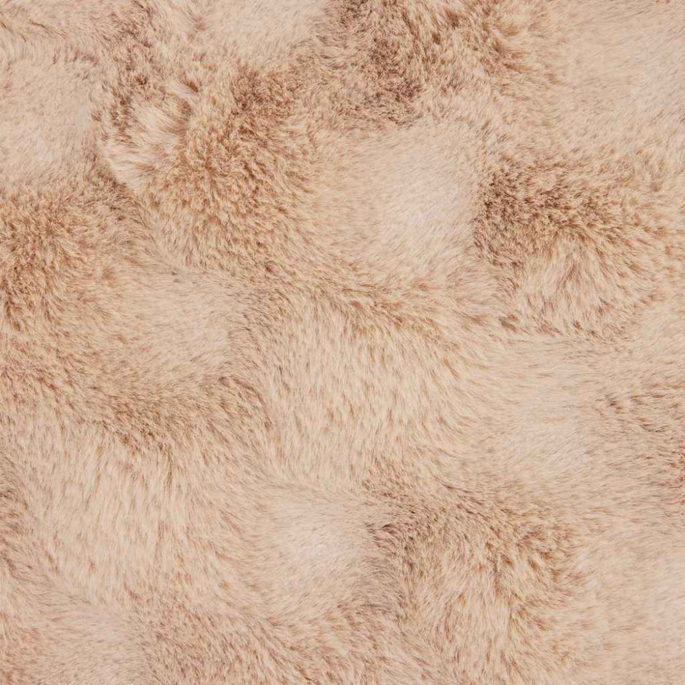 Produktbild för Halkfri filt i konstgjord kaninfäll Olite 4 pcs Beige Polyester