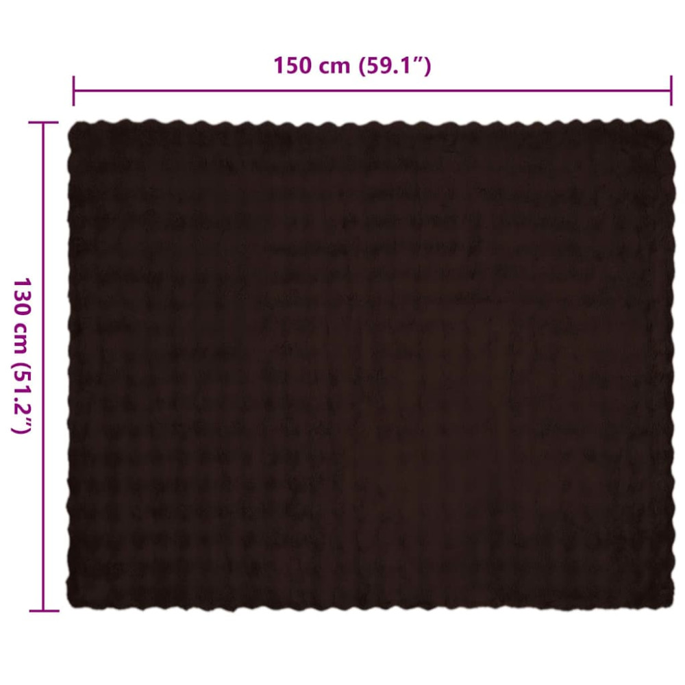 Produktbild för Halkfri filt i konstgjord kaninfäll Olite 4 pcs Kamel Polyester