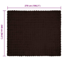Produktbild för Halkfri filt i konstgjord kaninfäll Olite 4 pcs Kamel Polyester