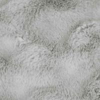 Produktbild för Halkfri filt i konstgjord kaninfäll Olite 4 pcs Grå Polyester