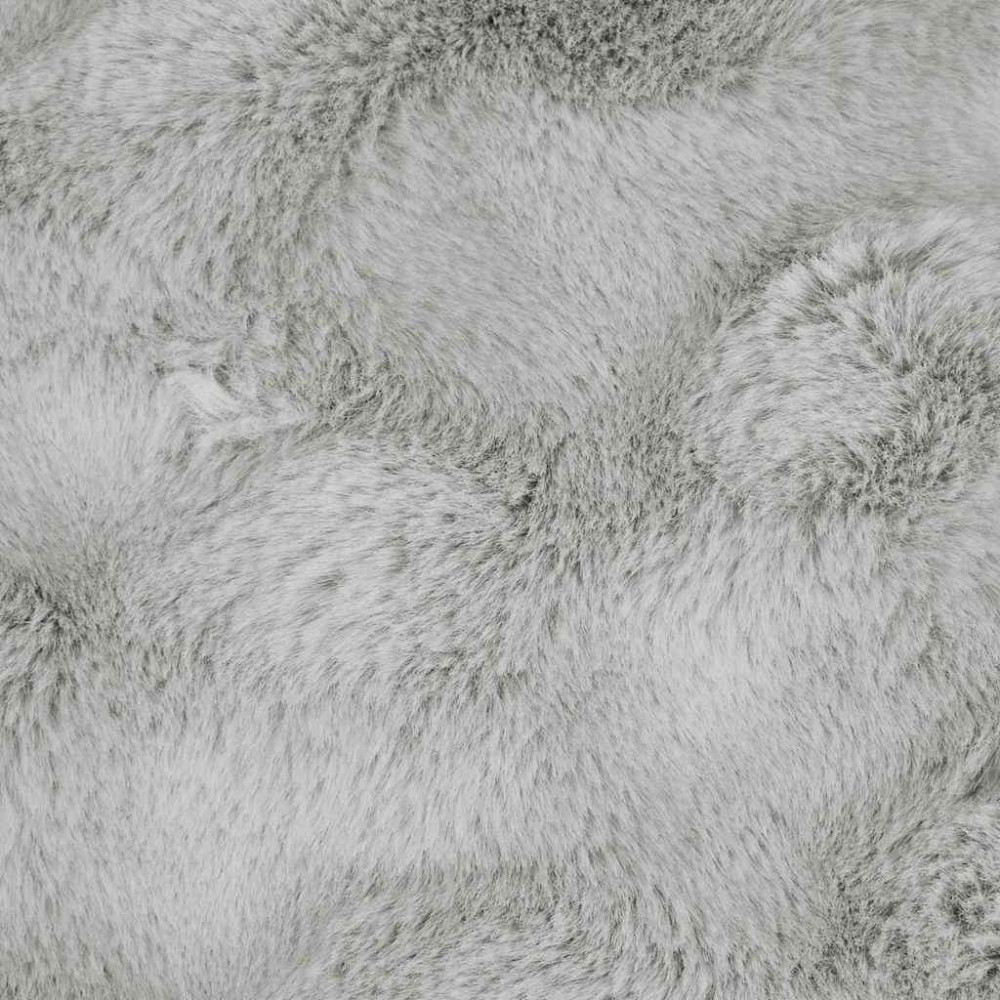 Produktbild för Halkfri filt i konstgjord kaninfäll Olite 4 pcs Grå Polyester