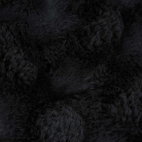 Produktbild för Halkfri filt i konstgjord kaninfäll Olite 4 pcs Svart Polyester