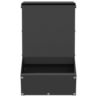 Produktbild för Kaninsmatare Svart 17,5 x 26 x 28,5 cm Kallvalsat Stål