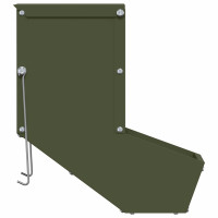 Produktbild för Kaninsmatare Olivgrön 17,5 x 26 x 28,5 cm Kallvalsat Stål