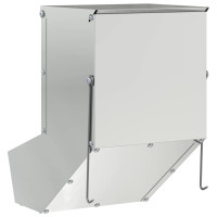 Produktbild för Kaninsmatare Silver 17,5 x 26 x 28,5 cm Galvaniserat Stål