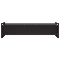 Produktbild för Fodertrog för boskap Svart 108 x 50 x 28 cm Kallvalsat Stål