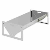 Produktbild för Fodertrog för boskap Silver 108 x 50 x 28 cm Galvaniserat Stål