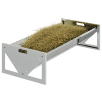 Produktbild för Fodertrog för boskap Silver 108 x 50 x 28 cm Galvaniserat Stål