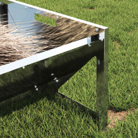 Produktbild för Fodertrog för boskap Silver 108 x 50 x 28 cm Galvaniserat Stål