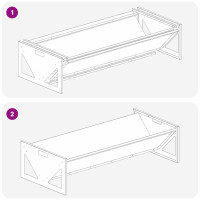 Produktbild för Fodertrog för boskap Silver 108 x 50 x 28 cm Galvaniserat Stål