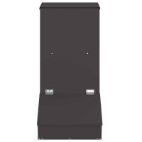 Produktbild för Gris Matare Svart 55 x 38 x 76 cm Kallvalsat Stål