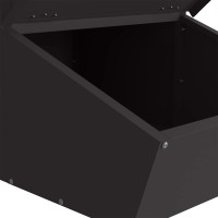 Produktbild för Gris Matare Svart 55 x 38 x 76 cm Kallvalsat Stål