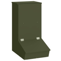 Produktbild för Gris Matare Olivgrön 55 x 38 x 76 cm Kallvalsat Stål