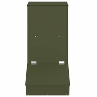 Produktbild för Gris Matare Olivgrön 55 x 38 x 76 cm Kallvalsat Stål