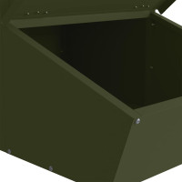 Produktbild för Gris Matare Olivgrön 55 x 38 x 76 cm Kallvalsat Stål
