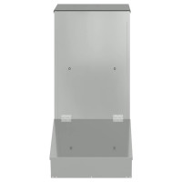 Produktbild för Gris Matare Silver 55 x 38 x 76 cm Galvaniserat Stål