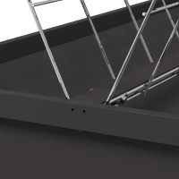 Produktbild för Lantbruks Foderautomat Svart 100 x 60 x 90 cm Kallvalsat Stål