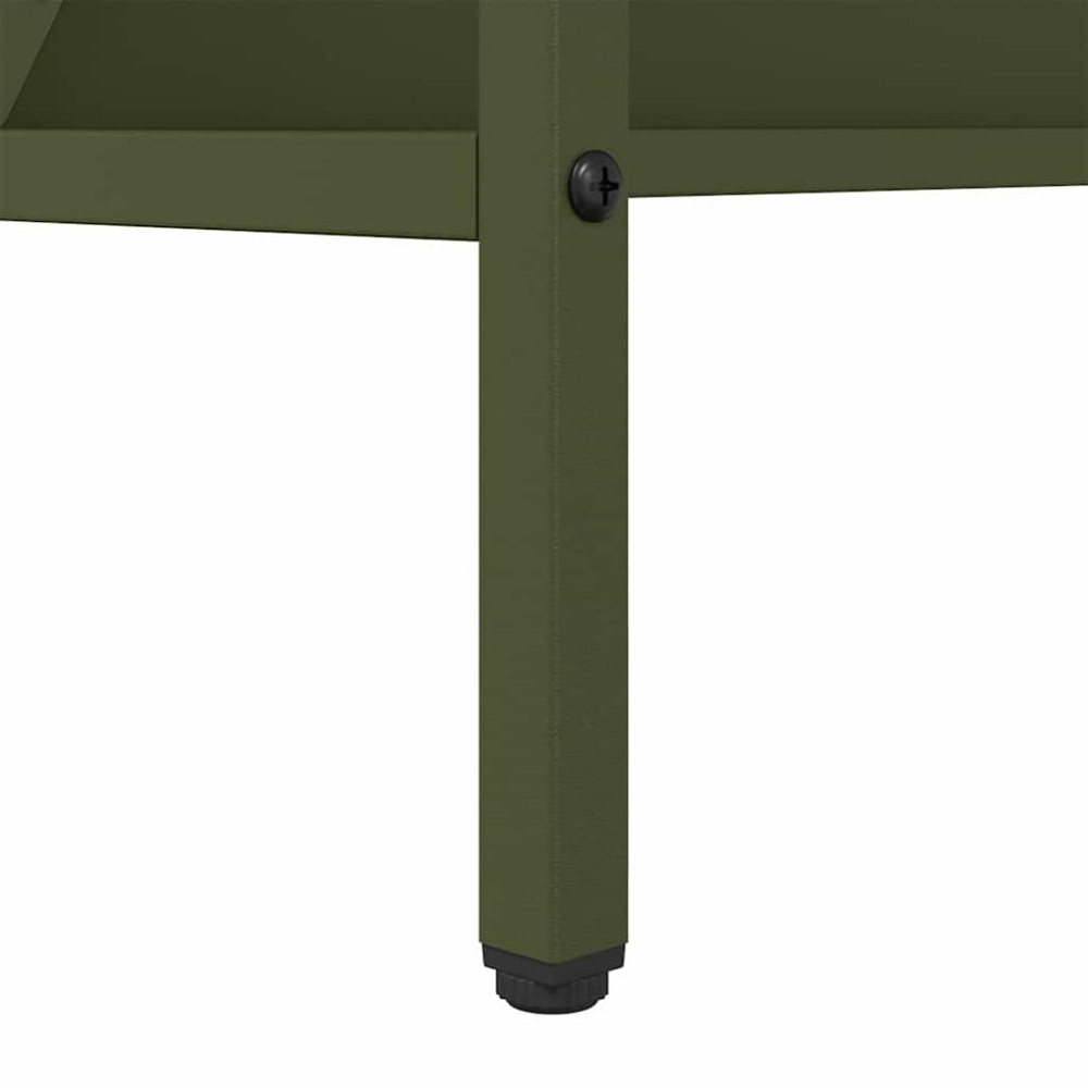 Produktbild för Lantbruks Foderautomat Olivgrön 100 x 60 x 90 cm