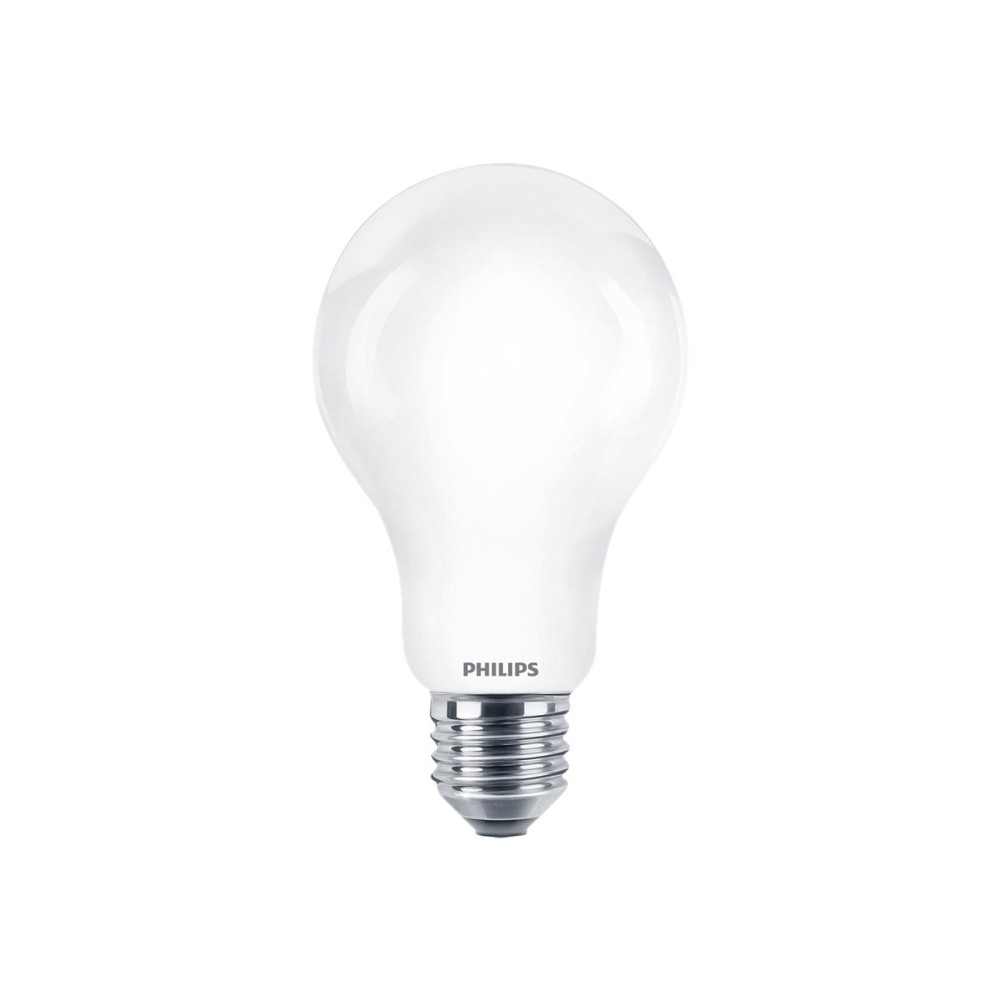 Produktbild för Philips - LED-glödlampa med filament - form: A67 - glaserad finish - E27 - 13 W - varmt vitt ljus - 2700 K