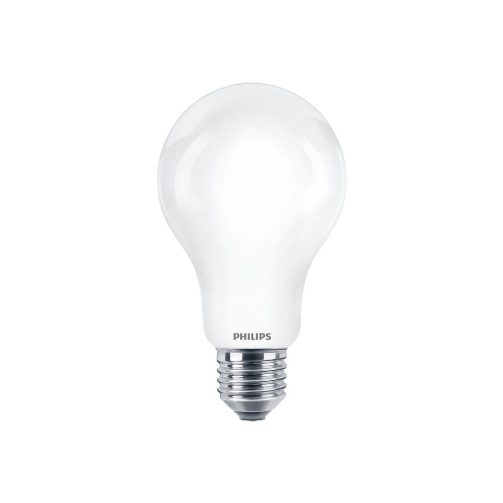 Produktbild för Philips - LED-glödlampa med filament - form: A67 - glaserad finish - E27 - 13 W - varmt vitt ljus - 2700 K