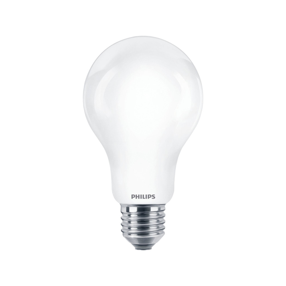 Produktbild för Philips - LED-glödlampa med filament - form: A67 - glaserad finish - E27 - 13 W - varmt vitt ljus - 2700 K