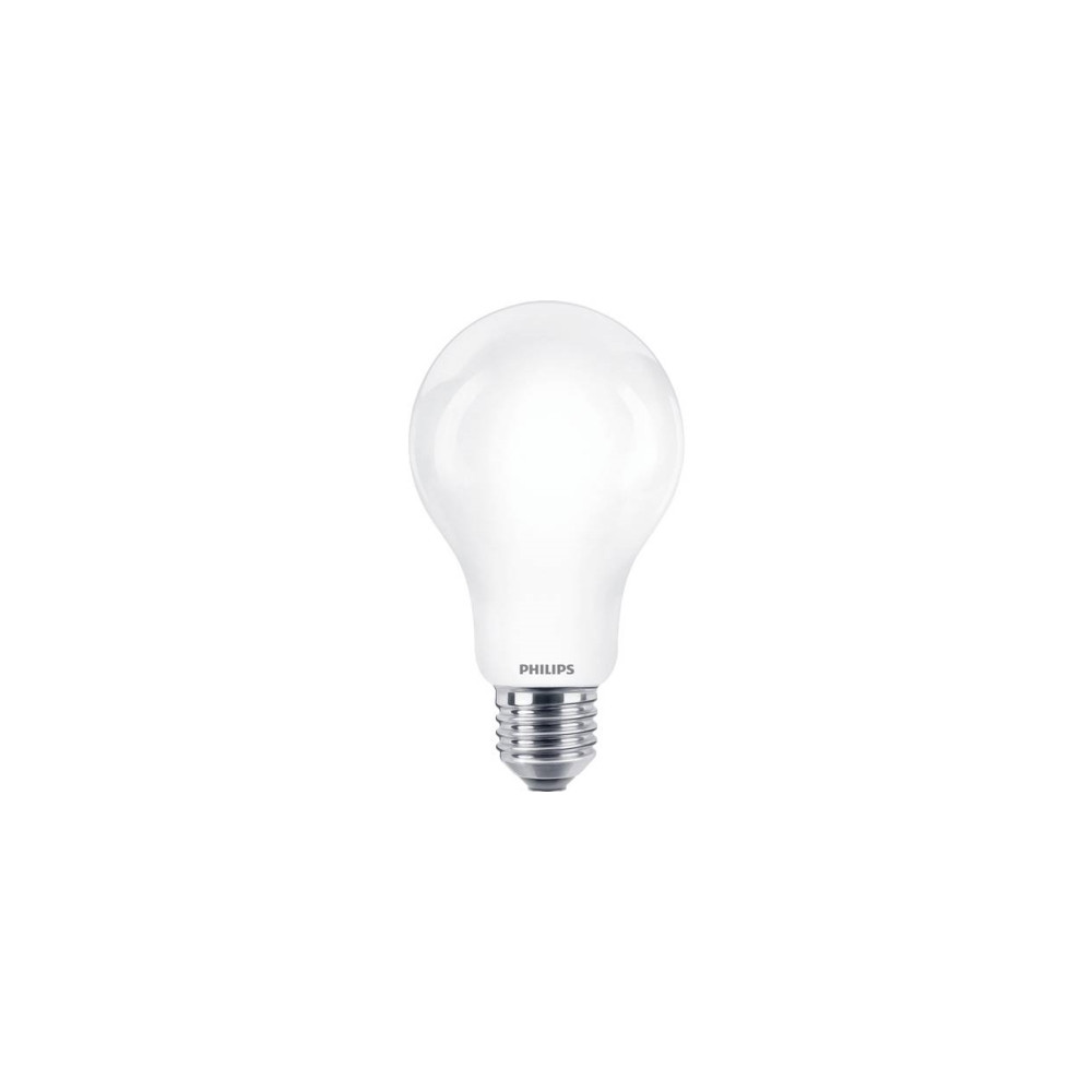Produktbild för Philips - LED-glödlampa med filament - form: A67 - glaserad finish - E27 - 13 W - varmt vitt ljus - 2700 K