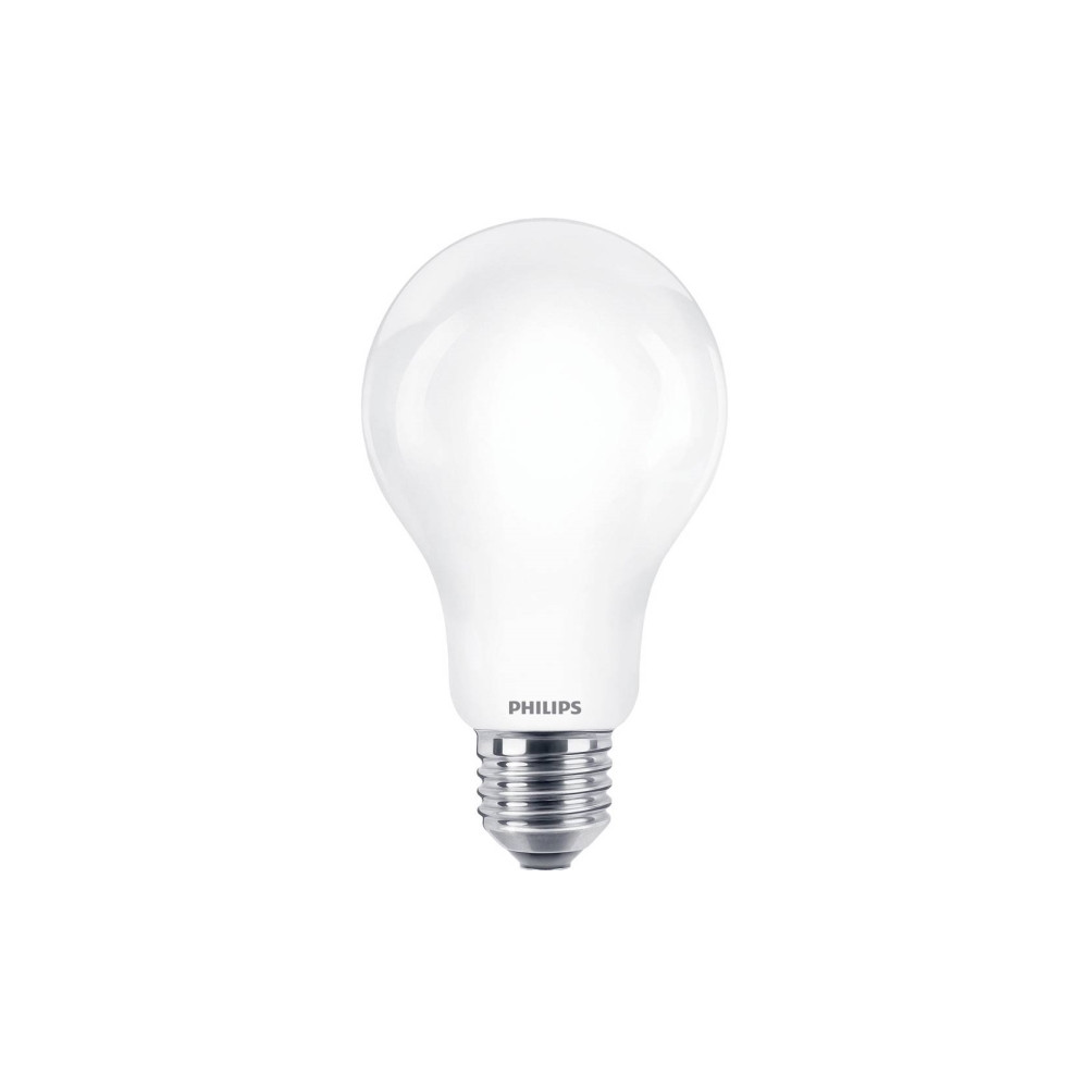 Produktbild för Philips - LED-glödlampa med filament - form: A67 - glaserad finish - E27 - 13 W - varmt vitt ljus - 2700 K